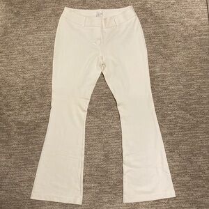 Chico’s Cream “Knit-Like” Slacks Size 0 Regular